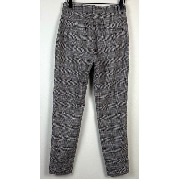 H&M Women's Plaid Work Pants Trousers Size 6 - Picture 8 of 9